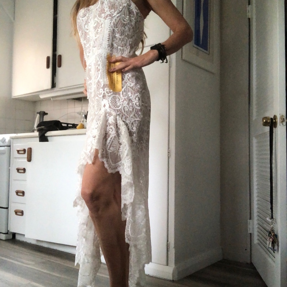 Bronx & Banco Cream Lace Dress NWT